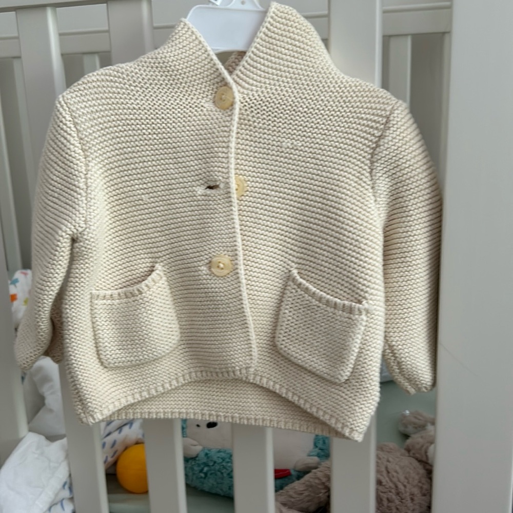 Baby Bear Garter Cardigan